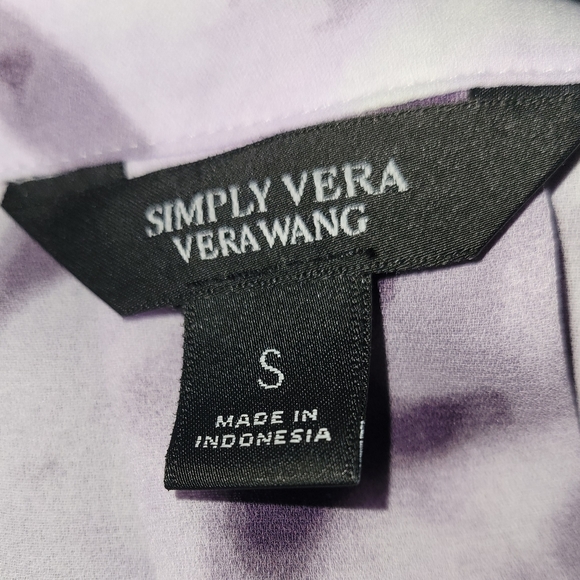 Simply Vera Vera Wang Purple Blouse Size small - Picture 3 of 5